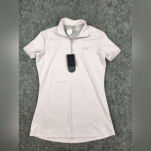 R.J. Classics 37.5 Women’s Pale Pink Equestrian Training Shirt 1/4 Zip XS NWT